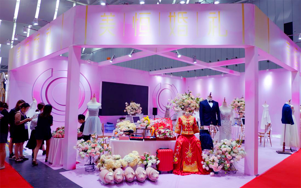 揭秘婚博会展台搭建设计3秒吸引新人
